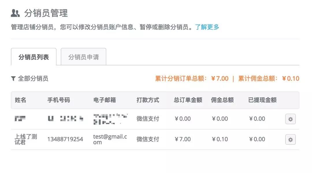 分销员管理 分销员管理